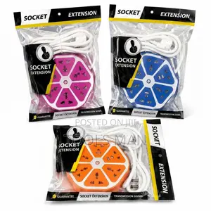 Lemon Shape 5 Way Multi Socket Extension Strip With Dual USB Ports