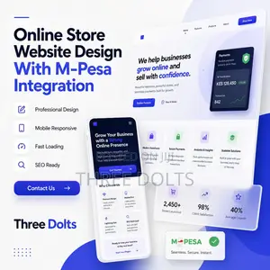 Online Store Website Design With M-Pesa Integration