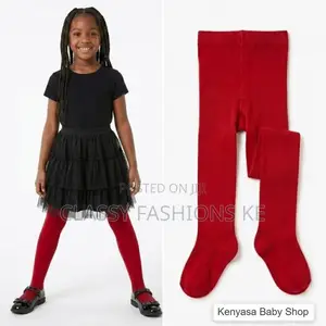 Red Girl Stockings Kids Tights Girls Age 3 to 12 Years