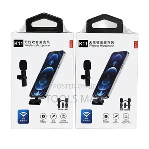 Wireless Lavalier Microphone Dual Lapel Mic 10m Range