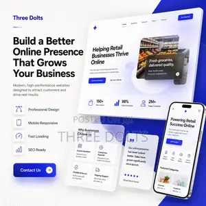 Website Design for Retail Shops and Supermarkets