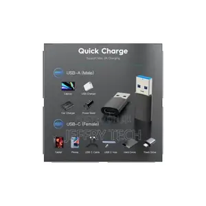 USB 3.0 to USB-C 3.0 Type C OTG Converter, Black