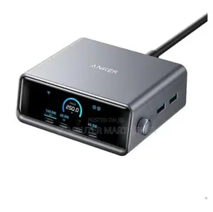 Anker Prime 250w Gan Desktop Charger (6 Ports) Silver* (Wall Charger)