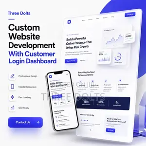 Custom Website Development With Customer Login Dashboard