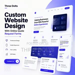 Custom Website Design With Online Quote Request Forms
