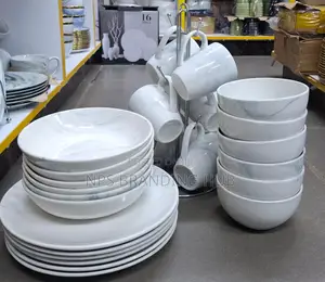 Stoneware Dinnerset 24pcs6 Mugs6 Bowls6plates6 Side Plates(bmk