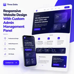 Responsive Website Design With Custom Admin Management Panel