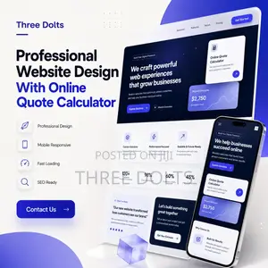 Professional Website Design With Online Quote Calculator