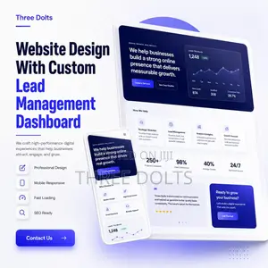 Website Design With Custom Lead Management Dashboard