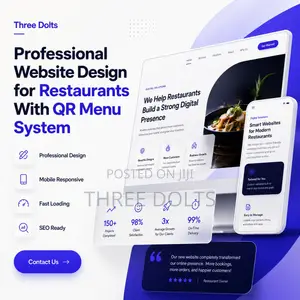 Professional Website Design for Restaurants With QR Menu System