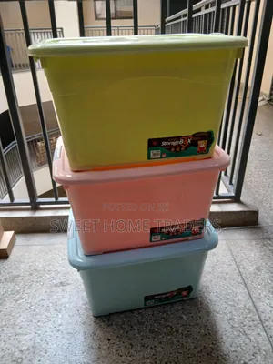 Stackable Storage Box With Wheels 120 L 