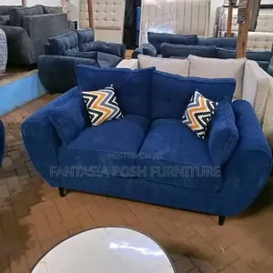 Blue 2-Seater Sofa