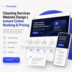 Cleaning Services Website Design | Instant Online Booking Pricing