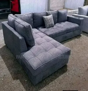 Grey 5-Seater Corner Seat