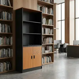 Bookshelf; Modern Wooden Display Home Office Bookshelf