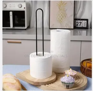 Wooden Base Serviette Holder - Available in Black, White