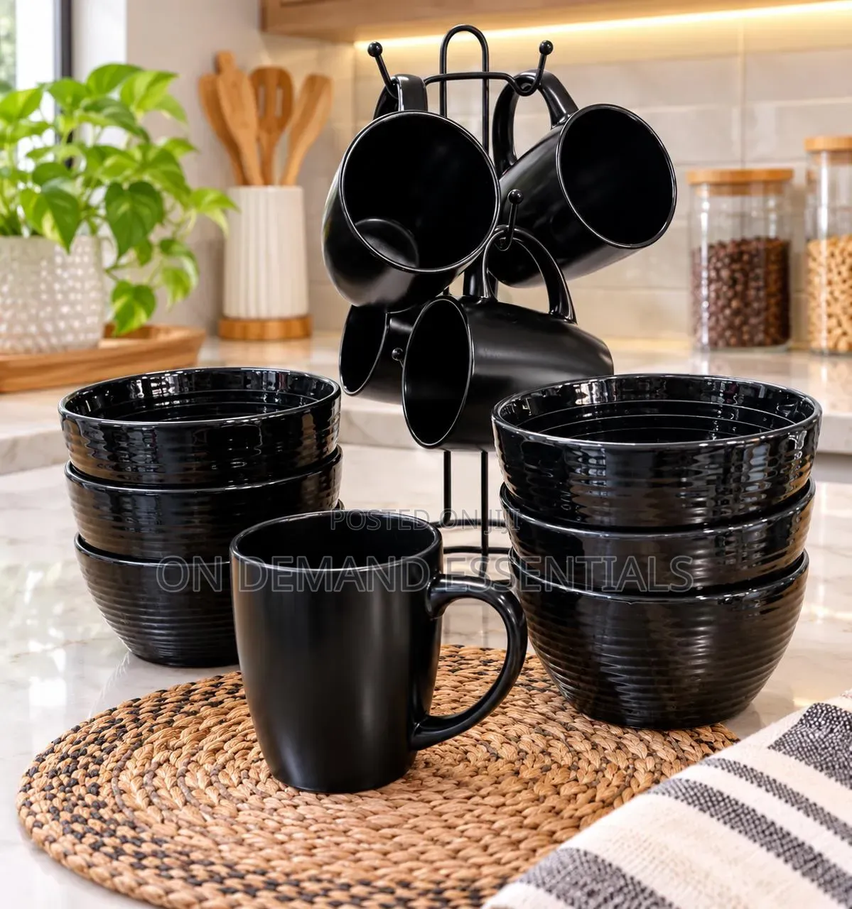 12pcs All Black Set