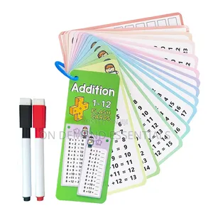 15pcs /Set Math Division Reusable Number Learning Cards
