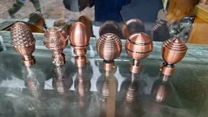 Brown, Different Designs, Powder Coated Rod Flowers