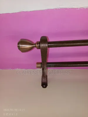 Stylish and Strong Double Powder Coated Curtain Rods