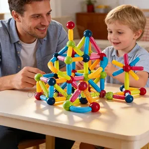 64 Magnetic Sticks- Magnetic Blocks