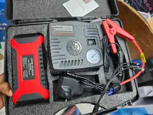 Car Emergency Jump Starter With LED Light Air Compressor