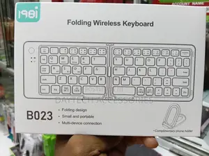 B023 11-Inch Foldable Bluetooth Keyboard - Black
