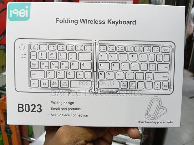 B023 11-Inch Foldable Bluetooth Keyboard - Black - thumbnail 2