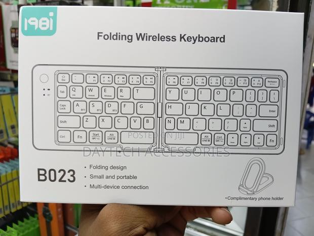 B023 11-Inch Foldable Bluetooth Keyboard - Black - thumbnail 3