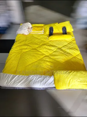 Yellow and Black King Size Bed Velvet Duvets