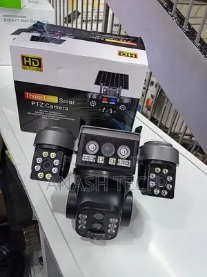 011SQ 4G Solar Camera With Triple Lens, Two-Way Audio Mobile App