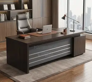Office Desk : 180CM Imported Executive Office L-Shaped Desk