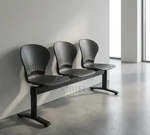 Office Bench : 3-Seater Plastic Waiting Linked Bench