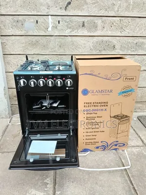 Glamstar Black 50×55 Standing 3+1 Electric Oven Cooker