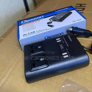 Intelligent Universal Socket DC 12V to AC 220V Converter Outlets 2 USB