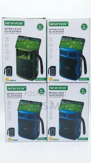 Newvew NV-9216 Wireless Solar Speaker With Phone Holder - 8W.