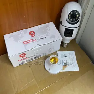 V380 Pro Indoor Security Camera – Dual Lens Smart WiFi Bulb CCTV