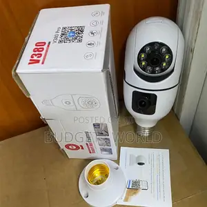 V380 Pro Dual Lens Wireless Indoor Security Camera With PTZ Control