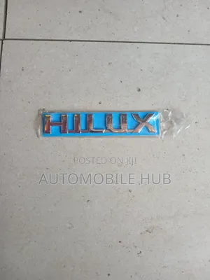 Toyota Hilux Name Logo Emblem Badge Chrome