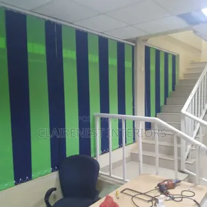 Mixed and Plain Sluts Vertical Office Window Blinds