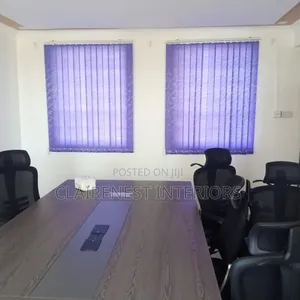 Purple and Beige Window Upgrades Vertical Blinds