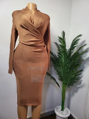Brown Bodycorn Thrift Dress