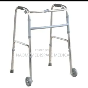Strong Foldable Walker With Wheels-Height Adjustable