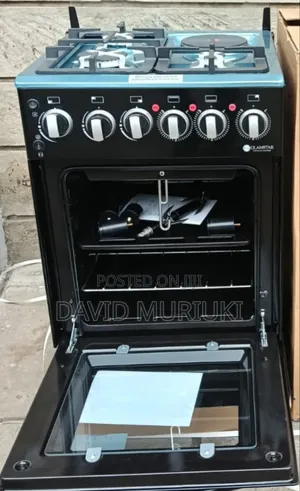 Glamstar Black 50×55 Standing 3+1 Cooker