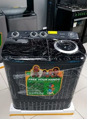 Syinix 10kg Twin Tub Design for Faster Washing Spinning
