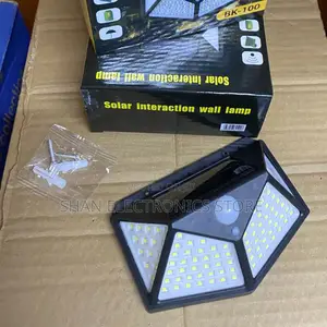 270°, 【IP65 Waterproof 100 LED Ultra-Bright Solar Motion Lights