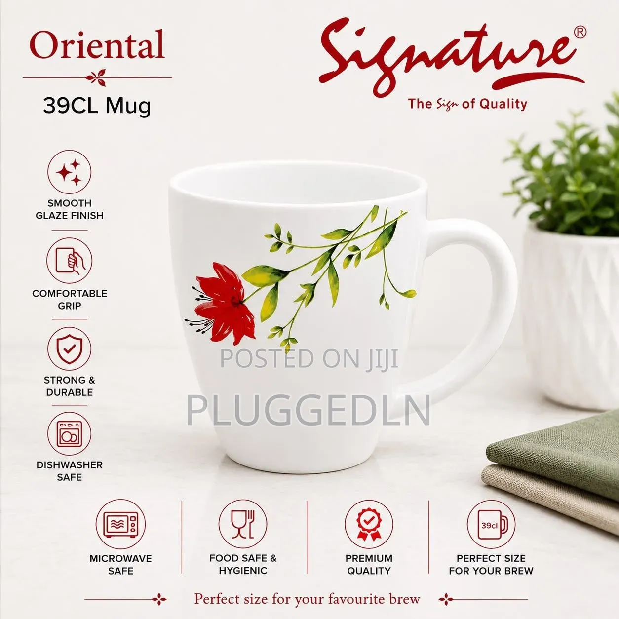 36pcs Signature Glass Mugs (400ml)