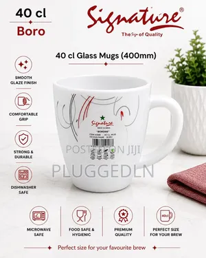 36pcs Signature Glass Mugs (400ml)