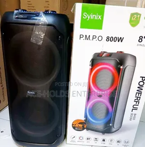 8" Inches Syinix Audio Party Boom Box Speaker (Built-in Battery)