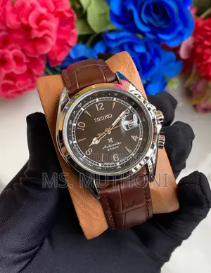 Tan Leather Strap Automatic Seiko Prospex Alpinist